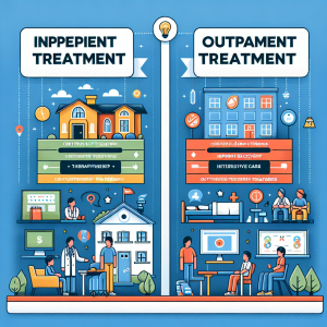 How do inpatient and outpatient treatments compare for adolescent addiction recovery?