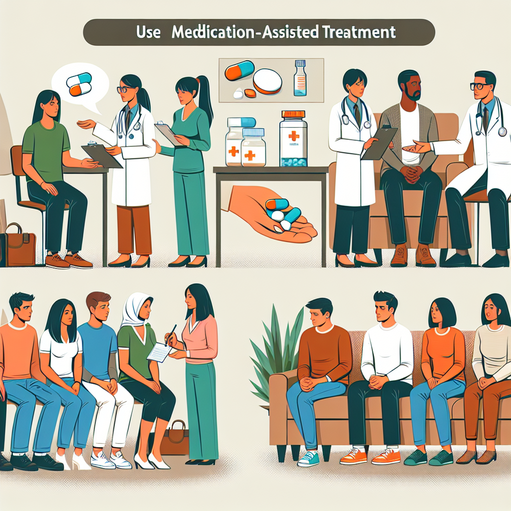 How do addiction recovery services use medication-assisted treatment?