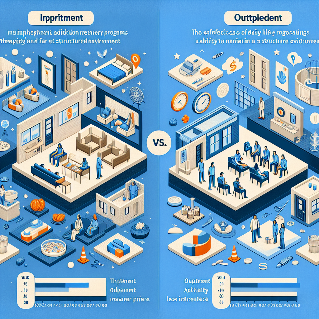 How do inpatient and outpatient addiction recovery programs compare in effectiveness?