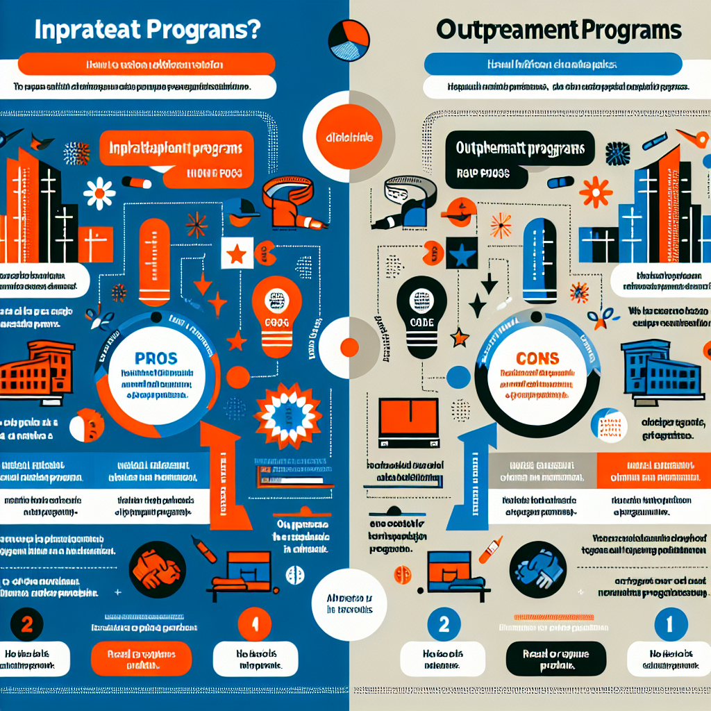 How do inpatient and outpatient programs approach relapse prevention differently?