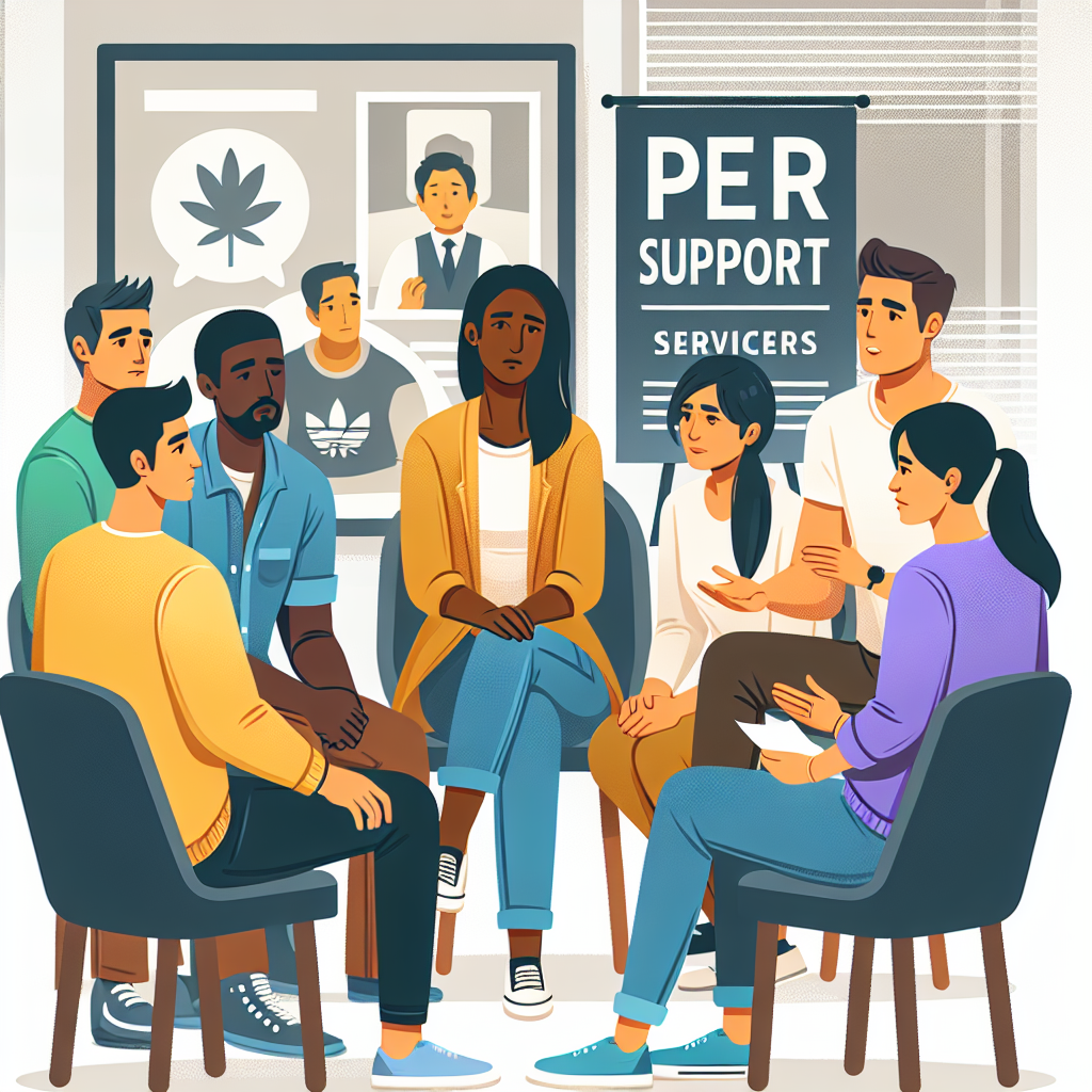 How do addiction recovery services involve peer support?