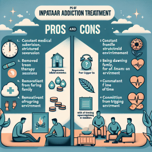 What are the pros and cons of inpatient addiction treatment?