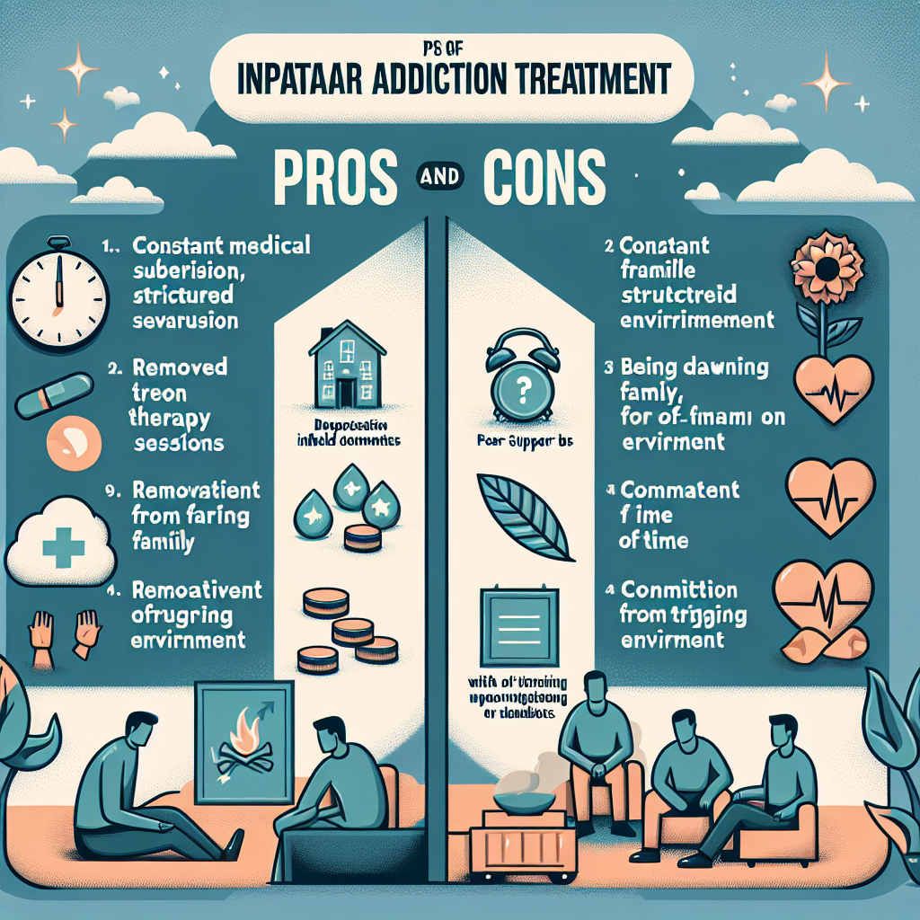 What are the pros and cons of inpatient addiction treatment?